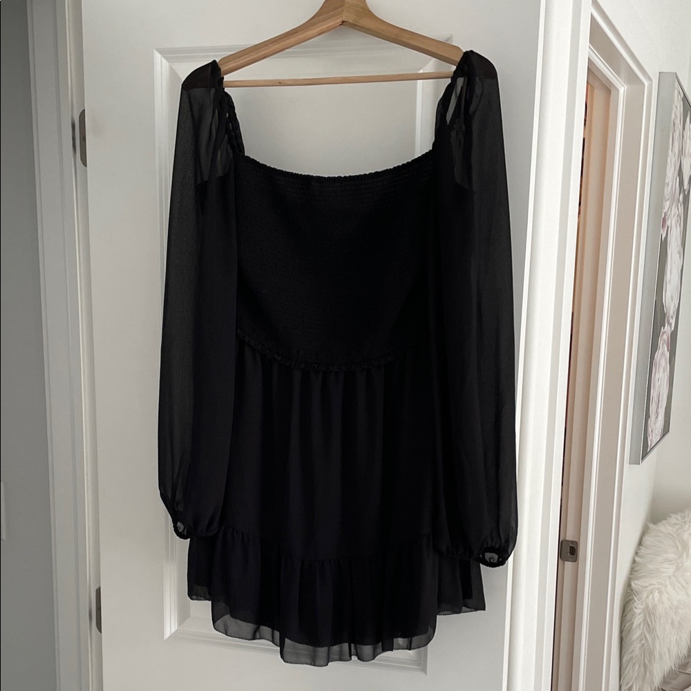 Wilfred Tempest Black Mini Dress